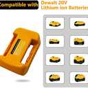 2 Pack USB Charger Adapter for Dewat 20V Battery with USB & Type-C Fast Charging Power Wheel Adapter USB Charger (Adapter Only)