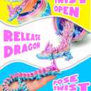 TBOLINE 12" 3D Printed Dragon Egg, Cool 3D Printer Articulated Crystal Dragon Toy for Boys Kid Teen, Animals Fidget Toy Dinosaur Eggs for 5-7 4-6 8-12 Year Old Boys Kid Girls