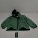 Boys Rain Jackets Lightweight Waterproof Hooded fleece Raincoats Windbreakers for Kids (6-7 Years, Solid Green)
