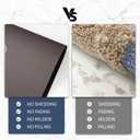 Bath Mat, Bathroom Mat Rugs Super Absorbent Shower Mats Non Slip Quick Dry Thin Rubber Mats for Bathroom Floor Fit Under Door, Shower Rug for Bathtub, Shower, Beige (2'3" x 1'5" (Rectangular), Rectangle White-dark)