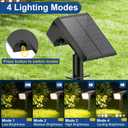 LANSOW Solar Spot Lights Outdoor Waterproof IP67, (8 Pack/90 LED/4 Modes) Solar Landscape Spotlights, 2-in-1 Solar Powered Flood Lights for Yard Garden Pathway Outside Tree, Auto ON/Off(Warm White)