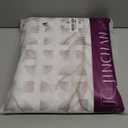 jinchan White Sheer Curtains for Bedroom 96 Inch Length Leaf Embroidered Semi Sheers for Living Room Botanical Embroidery Voile Transparent Grommet Window Treatments 2 Panels