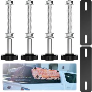 Traction Board Mount Pins, Easy to Install Recovery Board Mount Kit, Safety Traction Board Mount, Fit for All 4.72"~6.69" (12~17cm) Hole Spacing