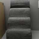 Dog Stairs for Small Dogs - High Density Foam Dog Ramp, Extra Wide Pet Steps with Non-Slip Bottom for High Beds, Couche and Sofa, Best for Pet Injured, Older Dogs Cats (Grey, 4 Steps)