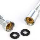 Klabb stainless steel Shower Hose With Filter Element, 59 Inches Chrome Handheld Shower Head Hose With Brass insert and nut. replace shower hose with 1/2" NUT