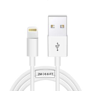 Apple Original Cable [Apple MFi Certified] Lightning to USB Cable Compatible iPhone 13/12/11 Pro Max/XS MAX/XR/XS/X/8/7/Plus/6S iPad AirPods,iPod Touch (2M/6.6FT) Original Certified - White