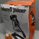 Cast Iron Manual Juicer  Heavy-Duty Hand Press Orange & Lemon Squeezer, Commercial Grade Hand Juicer Press, Easy-to-Clean Fruit Press (Black)
