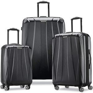 Samsonite Centric 2 Hardside Expandable Luggage with Spinner Wheels, Black, 3-Piece Set (20/24/28)