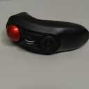 ELECOM Relacon Handheld Trackball Pointer, Ergonomic Thumb Mouse for Right or Left Hand, Bluetooth, 10 Buttons for TV, Presentation, Game, PC & MAC (Black/Red Ball)