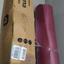 Retrospec Solana Yoga Mat Thick 1/2in Non-Slip Workout Mat with Nylon Strap - 72x24in Exercise Mat for Pilates, Stretching & Fitness - BPA Free, Easy Clean (Boysenberry)