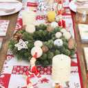 Small Christmas Wreath, 13Inch Artificial Beige Velvet Ball Pine Cone Mini Wreaths for Front Door Christmas Decorations, for Indoor Outdoor Home Hoilday Party Xmas Wall Decor.