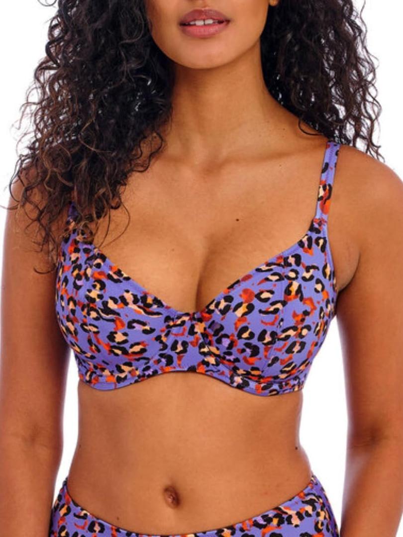 Freya Women's Santiago Nights Underwire Plunge Bikini Top (28E, Leopard) Freya Women's Santiago Nights Underwire Plunge Bikini Top (28E, Leopard)