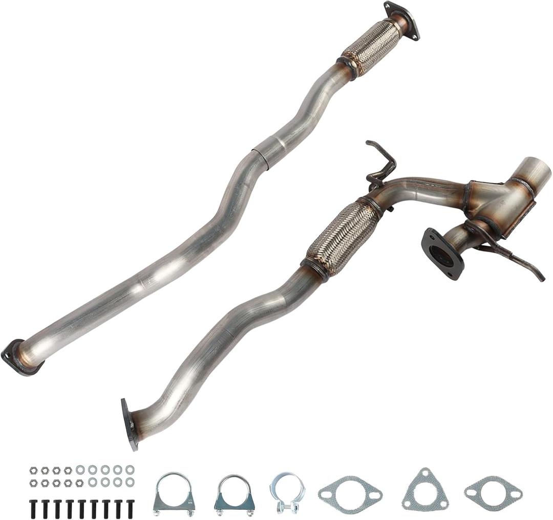 Exhaust Flex Y Pipe Kit Compatible for Jeep Cherokee 2019-2022 3.2L | Includes Gaskets & Clamp QA547125411