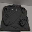 Adidas Men's Team Entrada 1/2 Zip Top  (X-Large, Black)
