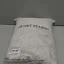 Retro Farmhouse Ruffle Tablecloth Cotton Flounces Trim Washable Table Cover Tablecloths for Rectangle Table Baby Shower Kitchen Party Wedding Decor,60''x120'' (Off-white)