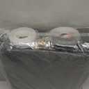 RV Insulated Door Cover, Magnetic RV Door Insulation Curtain for Winter, 33" x 80" Camper Thermal Insulated Door Blanket with Removable Transparent Window for Inside Camper, Travel Trailer, Gray