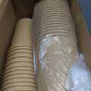 Sabary 50 Pack 32 oz Paper Soup Containers with Lid Disposable Kraft Soup Food Bowl Microwavable Food Storage Ice Cream Containers Nice for Restaurants (Brown)
