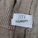 Cardigan Sweaters for Women 2025 Fall Long Sleeve V Neck Oversized Cardigans Button Down Open Front Knit Sweater Coat, Beige Small