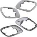 APPERFiT Interior Door Handle w/Bezel Kit (Gray) Compatible with 1995-2002 Chevy Chevrolet GMC Truck C1500 C2500 C3500 K1500 K2500 K3500 Suburban Tahoe Yukon Replaces 15708043 15708044