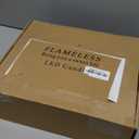 24 Pack Halloween Decoration Flickering Flameless Candles, Battery Operated LED Pillar Candles with Remote Control and Timer.for Home Decor (D2.2 xH 5" 6" 7" Black)