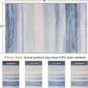 CRISTGEE Door Mat, Front Indoor Door Mat Faux Wool Non-Slip Entryway Rug Absorbent Abstract Throw Rug for Indoor Entrance Hallway Laundry Room, High Traffic Areas, 24X36 Inches, Blue Washable