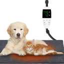 Heated Dog Cat Bed Indoor - Pet Heating Pad Machine Washable Cover, Temperature Adjustable, 12H or Always on Heating Time Heated Blanket, LCD Display (28 x 18in, 1 Pack)
Visit the Papettly Store