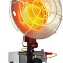 Buyplus Propane Heater 15,000BTU, Portable Outdoor Propane Heater with 3 Adjustable Modes & Safety Shut-off Valve, Single Tank Top Tent Heaters for Camping, Fishing, Outdoor Use, Red