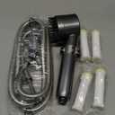 Filtered Shower Head with Handheld - High Pressure 3 Spray Modes Showerhead with Filters, 12 Replaceable Water Softener Filters for Hard Water | Ion Shower Drops Head with 75" Anti-Burst Hose (Gray)