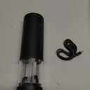 Electric Salt and Pepper Grinder Set Shakers 2 IN 1-Rechargeable Automatic Pepper Mill,with LED Lighting,Adjustable Grinder,Large Capacity-Ideal for Kitchen,BBQ,Ideal Kitchen Gifts (Black)