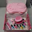 Amagoing Nail Polish Set for Girls Ages 7-12, Kids Nail Art Studio Kit, Non Toxic Quick Dry Nail Polish, Nail Dryer, Storage Desk, Glitter, Cool Girls Stuff, Birthday Gifts Ideas 8 9 10 11 Years Old