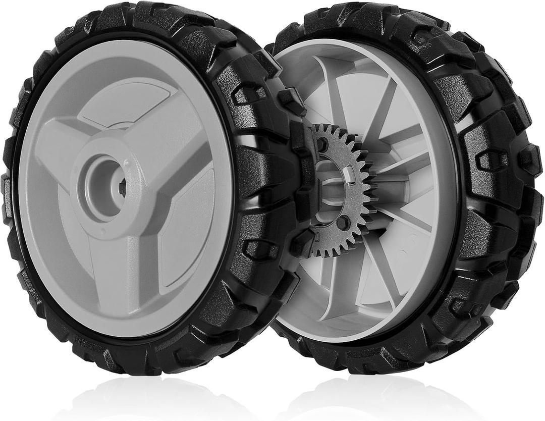 580365301 Wheels for Hus qvarna AWD Lawn Mower, 593198101 Drive Wheels for HU675AWD, HU700AWD, HU725AWD, HU800AWD, LC356AWD, Craftsman GCV-160 Mower, 2 Pack, 8 Inch