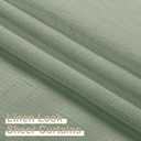 Aiyufeng Sage Green Sheer Curtains 45 Inch Length 2 Panels, Short Linen Curtains for Kitchen, Small Window Curtains Window Treatment Privacy with Light Filtering for Bathroom, Each 30Wx45L Inch, Green