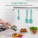 U-Taste Silicone Spatula Set with 600 Degrees Fahrenheit Heat Resistant (Teal/Aqua Sky)