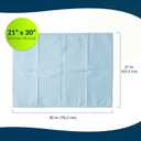 Avalon 703 Disposable Pillowcases, Blue, 21 Wide x 30 Long (Pack of 100) Single-Use Pillowcases Tissue with Poly Back to Help Prevent Leak-Through Pebble Embossed Medical Supplies
