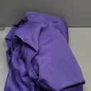 Ascoza 2 Pack Fitted Tablecloth for 6 Foot Rectangle 72 x 30 Inch Purple Table Covers Water Resistant Polyester Cloth for Folding, Parties,Display, Trade Show (Purple)