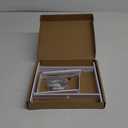 LukLoy Window Planter Box Brackets, 2 Pack Adjustable Heavy Duty Wall Mount Window Flower Boxes Outdoor with Bracket (6 to 12 in), with 70lbs Capacity, White