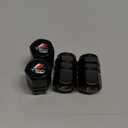 Tire Valve Caps, Valve Stem Caps for TRD Racing Development Sequoia Tundra Tacoma 4Runner PRO, Alloy Car Tire Caps for Corrosion Resistant Leak-Proof Car Accessories, Balck