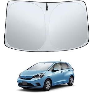 Sze Windshield Sunshade for Honda Fit 2015-2020 Retractable Front Window Sun Shade Foldable UV Reflector Sun Visor Insulation Sun Protection
