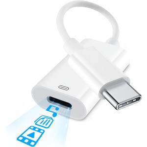 Lightning to USB C Adapter for iPhone 17/16/15, 3-in-1 Full Function USBC to Lightning Adapter Support Headphone Audio, 36WPD Charging, OTG Data Transfer, Type C Cable for iPad, MacBook etc.