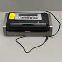 Bonsenkitchen Vacuum Sealer Machine, Globefish Technology for Perfect Vacuum Sealing, Powerful Low-Noise Food Vacuum Sealer with Easy Handle Design, Built-in Cutter & Bag Storage, 1 Bag Roll & 10 Bags (Silver Black)