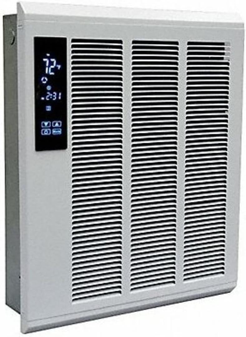 Qmark SSHO4004 Smart Series Digital Programmable LED Touchscreen Wall Heater for Home or Commercial Use, 4000 Watt, 240 Volt, White