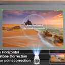 Magcubic Mini Portable Projector - 4K & 1080P Support, WiFi6 & Bluetooth 5.4, Auto Horizontal Correction, 180 Rotatable, Outdoor Movie Compatible with Phone