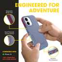 OtterBox iPhone 16 (Only) – Commuter Series Case – Built-in MagSafe – Thin, Dual-Layer, Pocket-Friendly, Port Cover – Berry Seriously (Purple/Pink)