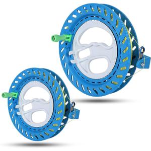 NA 2 PCS Speedy Kite Reel Winder with 1000 Ft Up-Grade Line and Swivel, Lockable Grip Swivel Handle for Outdoor Use