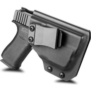 IWB kydex Holster for Glock 43/43X (No-Rail) with TLR-6/HL Light Attached, Optic Cut for Red Dot, Inside Waistband Concealed Carry, Adjustable Cant & Retention - Fits ONLY with Light Attached