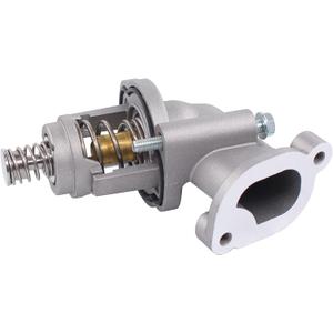 NewYall Engine Coolant Thermostat and Housing Assembly for Cadillac CT5 3.0L 20-22, CT6 3.0L/3.6L 16-20, ATS/CTS 3.6L 16-19, Chevrolet Camaro 3.6L 16-22, Colorado 3.6L 17-22, GMC Canyon 3.6L 17-22