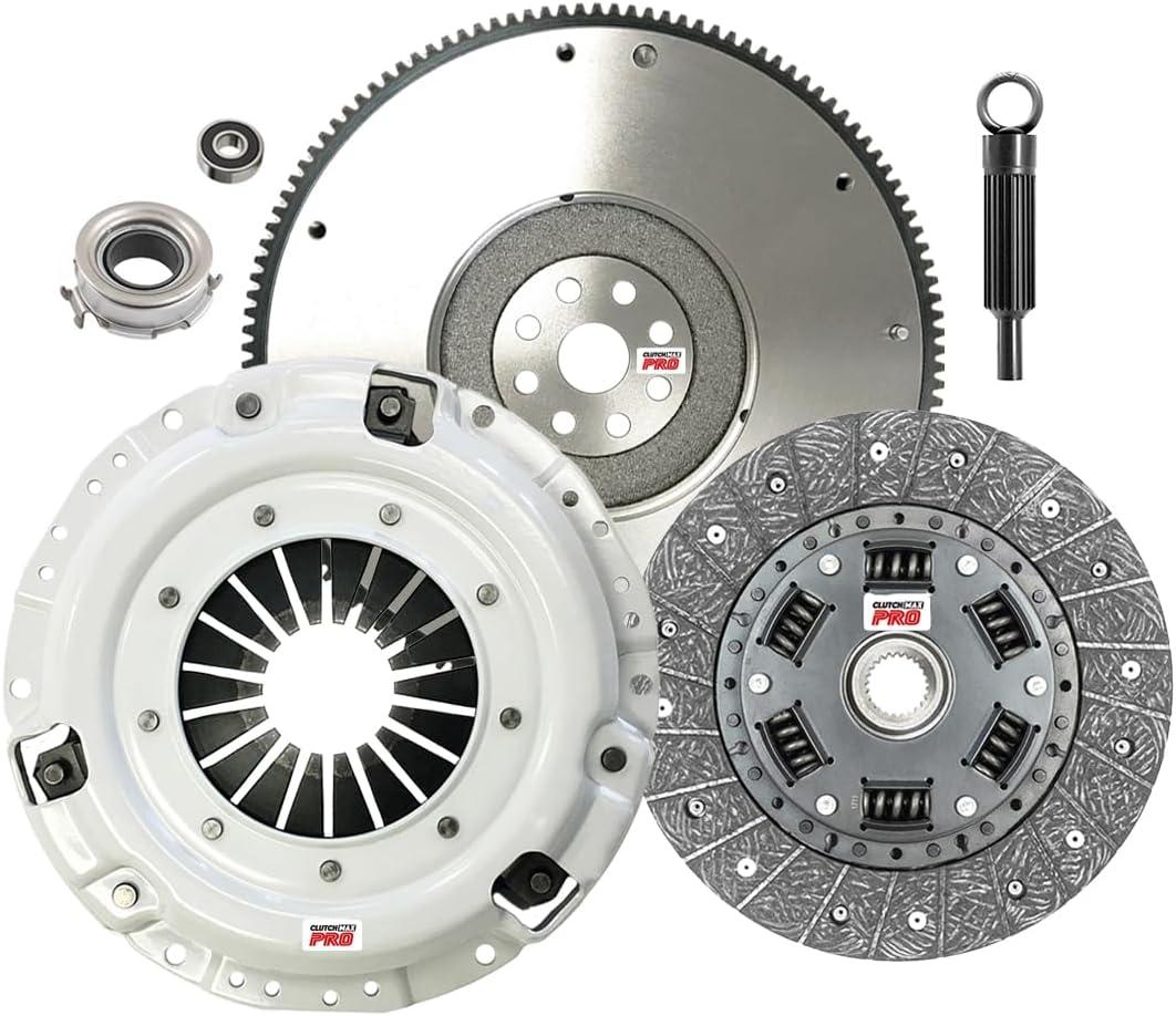 ClutchMaxPRO Heavy Duty OEM Clutch Kit with Flywheel Compatible with Subaru Baja Crosstrek Forester Impreza Legacy Outback Saab 9-2X 2.0L 2.5L EJ251 EJ252 EJ253 FB20 FB25 (CP15004HDFW-CK)