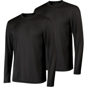 Hanes Sport Men's Long-Sleeve T-Shirt Pack, Cool DRI Moisture-Wicking Performance T-Shirts, Performance Tee, 2-Pack, Small  Hanes Sport Men's Long-Sleeve T-Shirt Pack, Cool DRI Moisture-Wicking Performance T-Shirts, Performance Tee, 2-Pack, Small