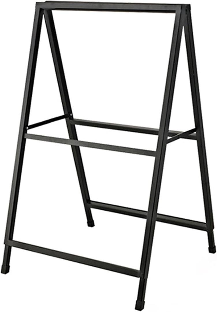 Poster Stand, Sign Holder, Billboard, Wedding Exhibitions Shop Sale Floor-Standing KT Board, Outdoor Street Advertising Sign Board, Easel Display Pedestal(Black-A,60x105CM(A))