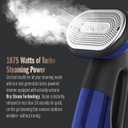 Conair 2-in-1 Handheld Steamer and Iron for Clothes, Turbo ExtremeSteam 1875W Garment Steamer and Clothing Iron,Black / Blue